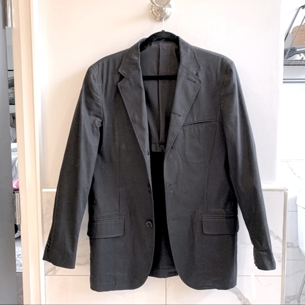 Mario Serrano Men’s Jacket in Black.  Size Large.